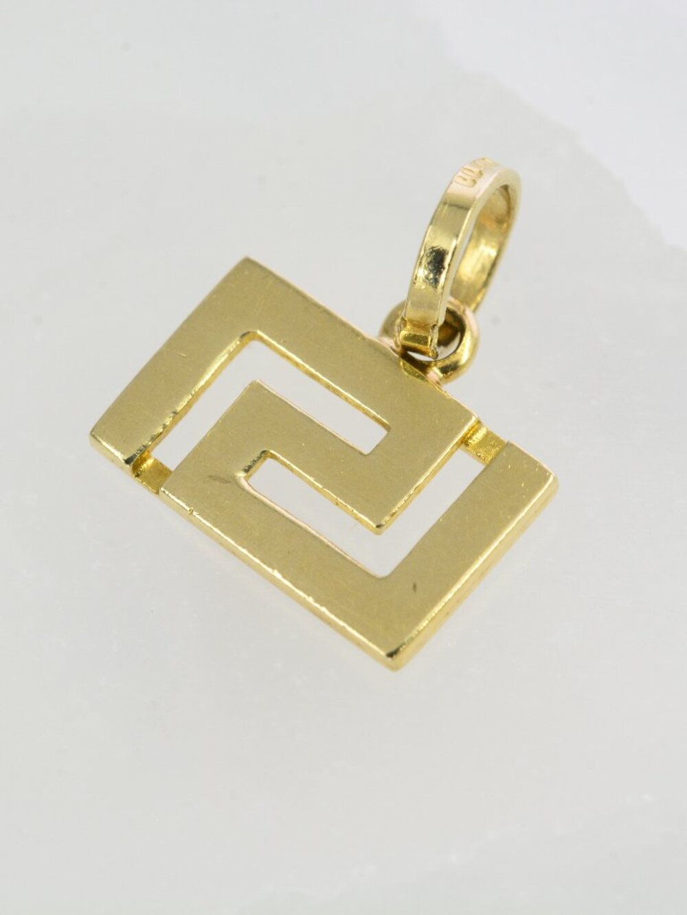 14k Meander Style Pendant